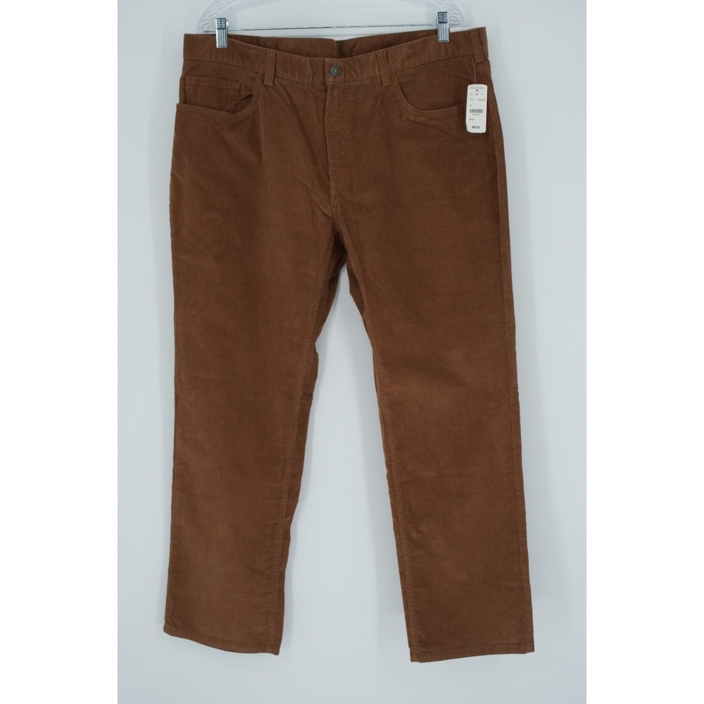 Brooks Brothers Brown Corduroy Pants Mens 40x30 Straight Classic Cotton Stretch - Picture 13 of 14